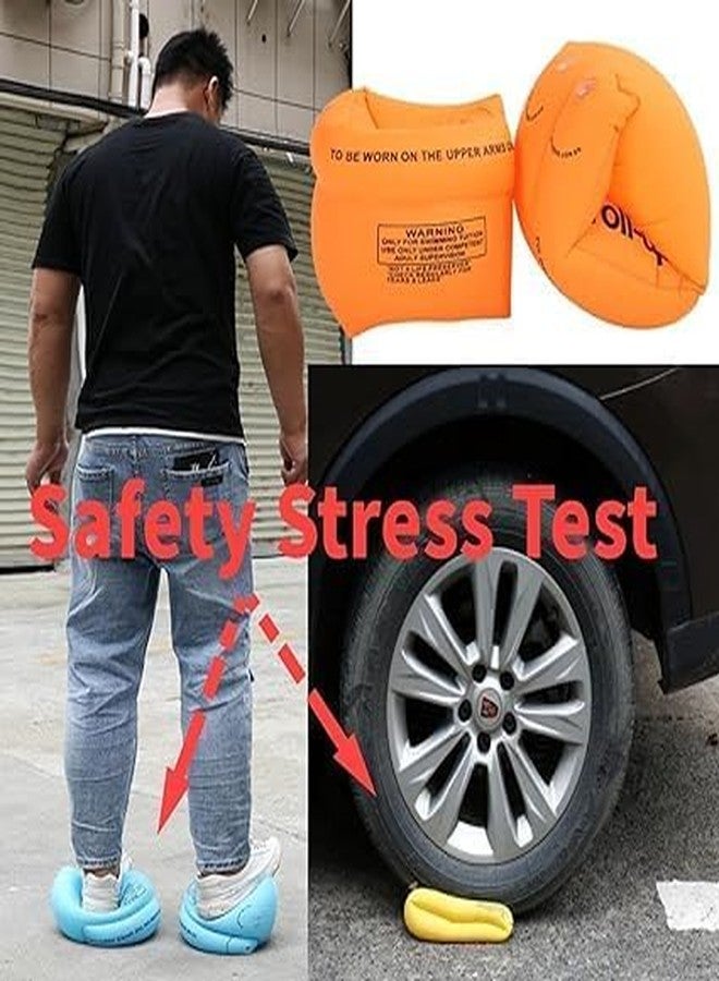 MATSON Inflatable Arm Swimming Floats Bands Floatation Water Wings Swimming Arm Ring Floatie for Children and Adults,Eather Swimming arm Float Band I Pack of 1 Pair - Image 3